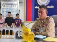 កម្លាំងនគរបាលឃាត់ខ្លួនជនសង្ស័យខ្មែរ ថៃ ៤ នាក់ពាក់ព័ន្ធគ្រឿងញៀននៅក្រុងប៉ោយប៉ែត