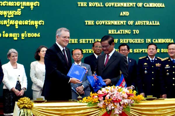 ការបញ្ជូនជនភៀសខ្លួនមកកម្ពុជា គឺរដ្ឋាភិបាលអូស្ត្រាលីបានរំលោភលើអនុញ្ញាជនភៀសខ្លួនឆ្នាំ ១៩៥១