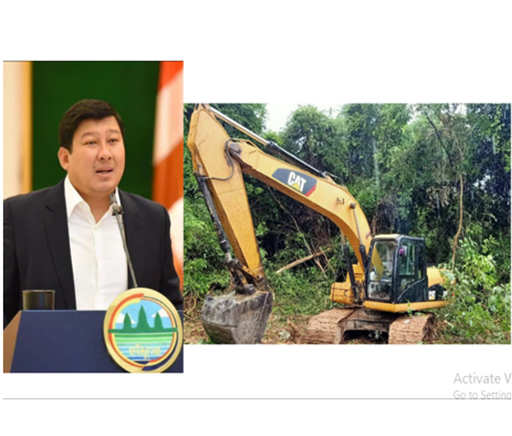 ប្រើគ្រឿងចក្រ ឈូសរានដីព្រៃ នៅចំណុចភ្នំបូក យកធ្វើដីកម្មសិទ្ធ